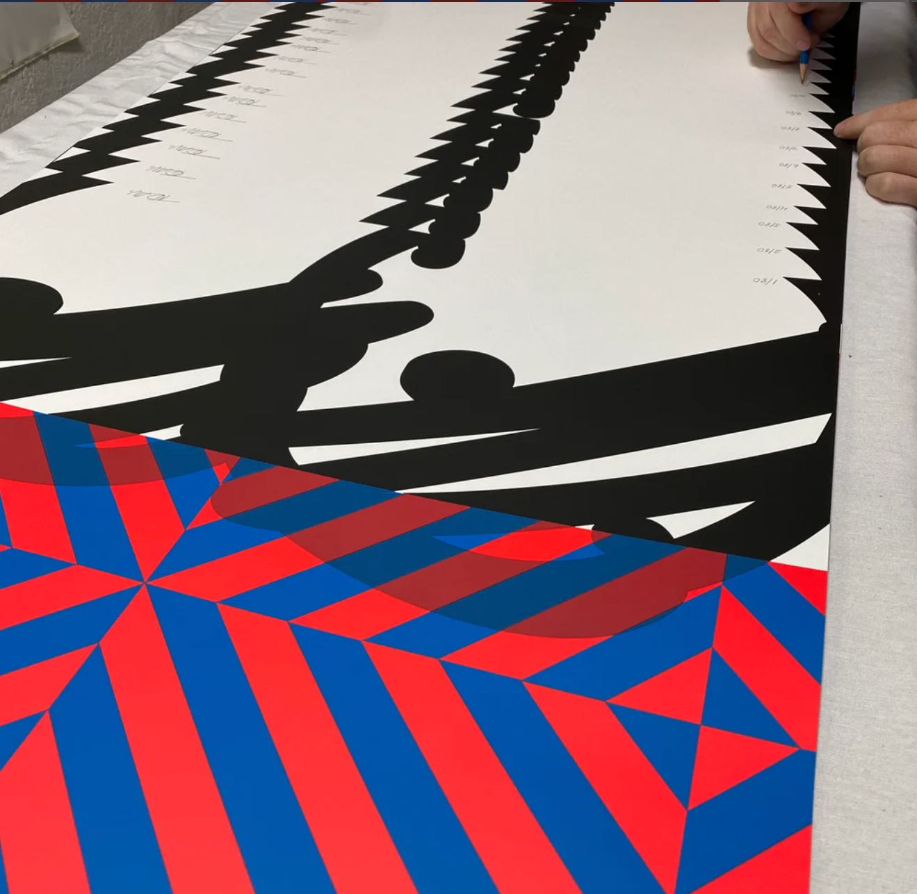 FLUORESCENT RED SCREEN PRINT